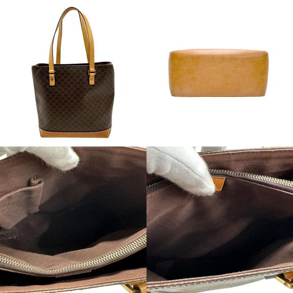 Celine Macadam Handbag Canvas Brown - Picture 3 of 5